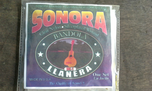 Set Cuerdas Bandola Llanera Sonora Made In Usa (10v)