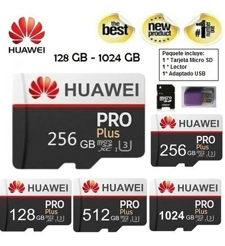 Tarjeta Micro Sd Huawei Pro Plus De 256gb Clase 10 Nueva