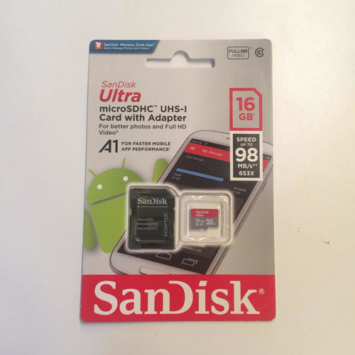 Tarjetas Micro Sd Sandisk 16gb Originales