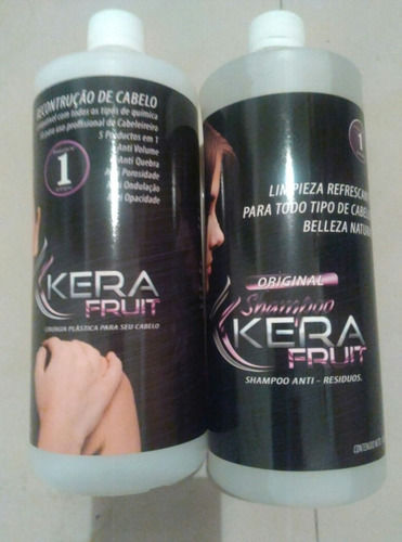Cirugia Capilar Kera Fruit. (paso 1y2) Original Brasileiro.