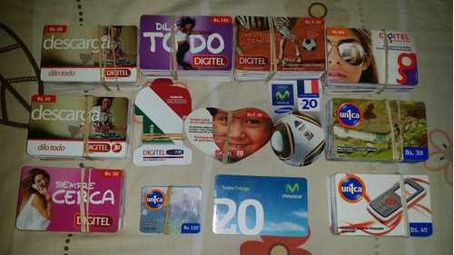 Colección De 831 Tarjetas Telefónicas Digitel Única Y