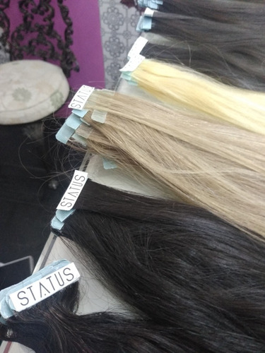 Extensiones De Cabello Adhesivas 100%naturales O Humanas