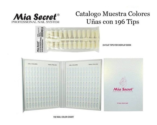 Mia Secret Muestrario Albun Catalogo 192 Tips Uñas
