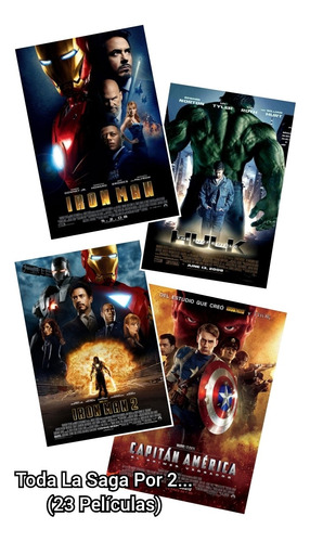 Películas Digitales. Universo Marvel. Todas. Blu-ray Full