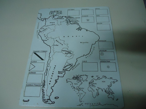 Rompecabezas Mapa De América Del Sur