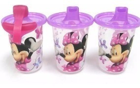 Set De 3 Vasos De Minnie Mouse Disney Baby Niñas Escolar