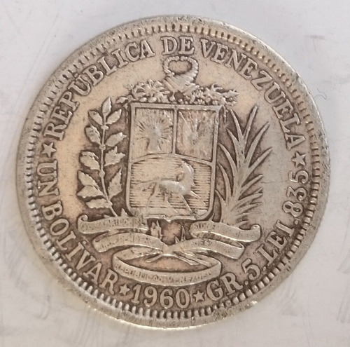 Agradable Bolivar De Plata Moneda De Venezuela De .