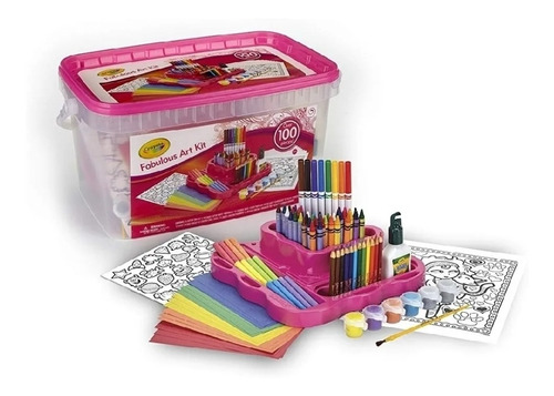 Crayola Fabulous Art Kit De 100 Piezas. En 55 Vrds.
