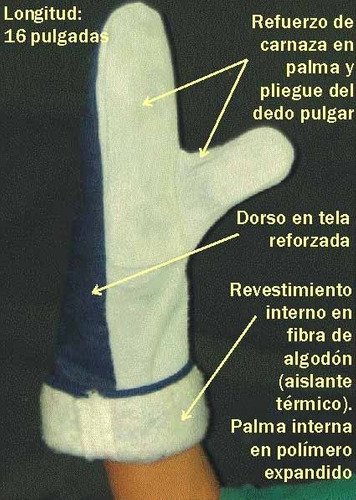 Guantes Protección Térmica 16. Hornero. Panaderías Y Afin