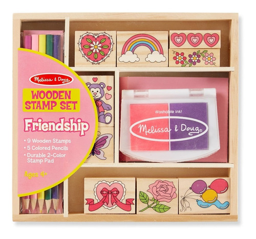 Juego Kit De Sellos Y Creyones Melissa & Doug Friendship