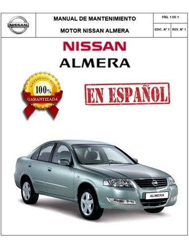 Manual De Servicio Reparación Motor Nissan Almera. Español