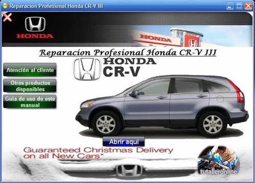 Manual De Taller/reparación Para El Honda Cr-v 