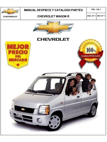 Manual Despiece Y Catalogo De Partes Chevrolet Wagon R
