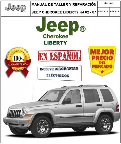 Manual Taller Diagramas Jeep Cherokee Liberty  Español