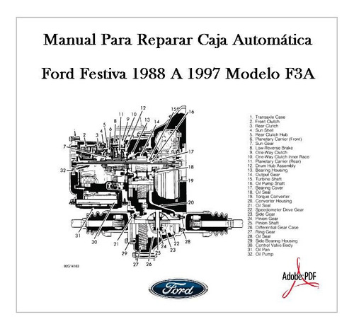 Manual Taller Reparación Caja Automática Ford Festiva F3a