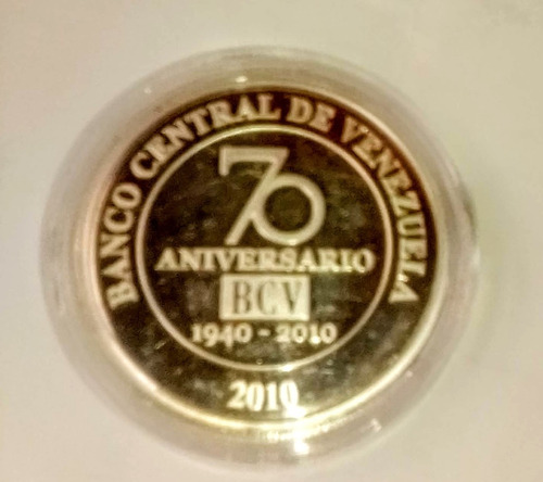 Moneda De Plata 999 Bcv 70 Aniversario