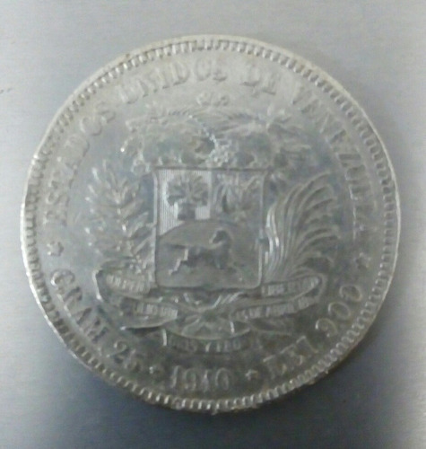 Moneda De Plata Lei 5 Bolivares Año  Para Coleccion