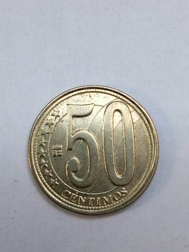 Moneda Edición Especial 50 Céntimos 70 Años Del Bcv
