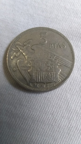 Moneda Peseta Española 5 Ptas. 