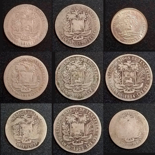 Monedas De 2 Bolívares Colección Casi Completa (18 Piezas)