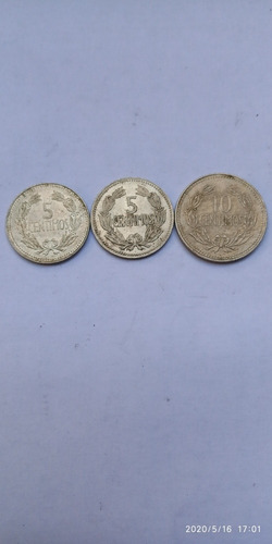 Monedas De 5 Y 10 Céntimos Años 