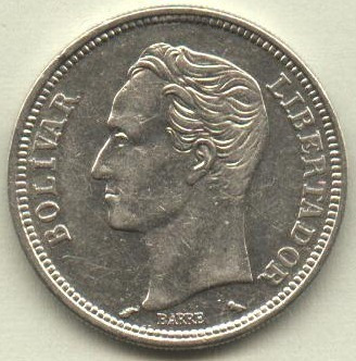 Monedas De Dos Bolívares, Plata, . Coleccionables.
