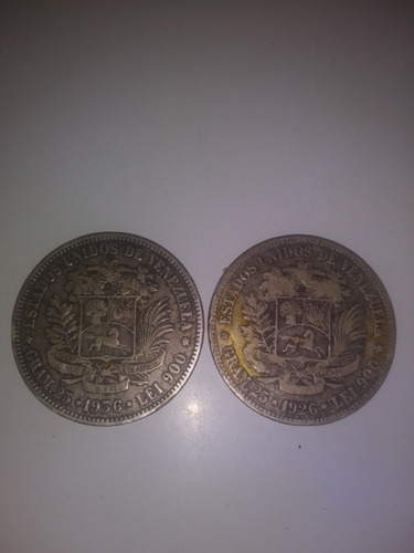 Monedas De Plata Fuerte 5 Bs