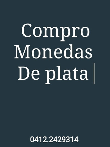 Monedas Fuertes De Plata