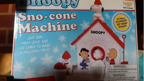 Snoopy Máquina Para Hacer Raspado Niños Original Usa