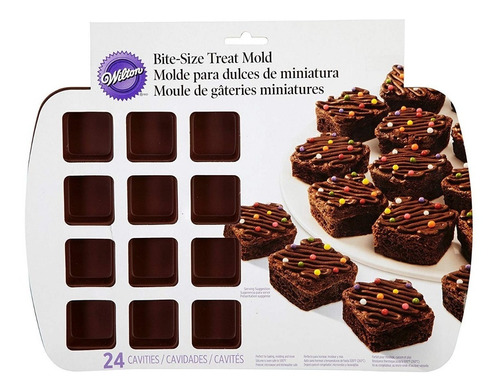 Wilton Moldes Para 24 Mini Brownies O Dulces En Silicone