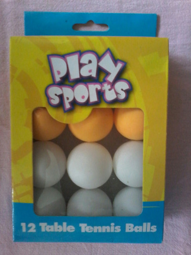 Pelotas =tennis De Mesa= Ping Pong = 12 Unidades (2 Colores)