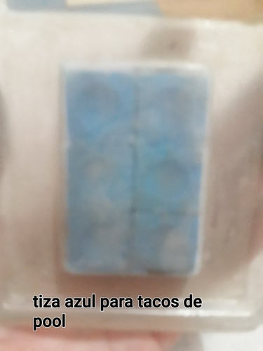 Tizas Azul Para Tacos De Pool Chalk Paquete De 6 Unidades
