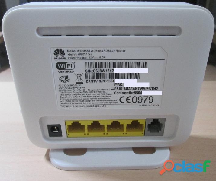 vendo router modem hg531v1