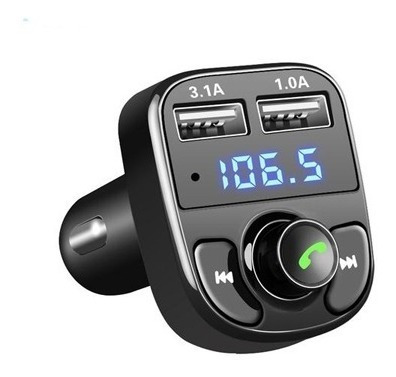 Adaptador Bluetooth Transmisor Fm Carro Usb Tienda!