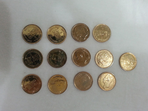Arras 13 Monedas Enchapadas En Oro Matrimoniales - Usadas