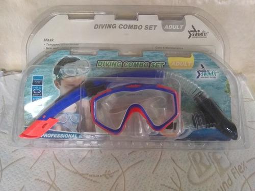 Careta Snorkel Para Buceo Swimfit Adulto Serie Profesional