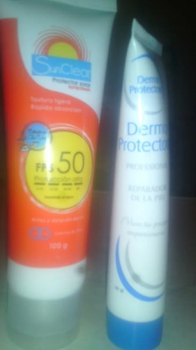 Combo Protector Solar Sun Clear + Dermo Reparadorapiel 30gr