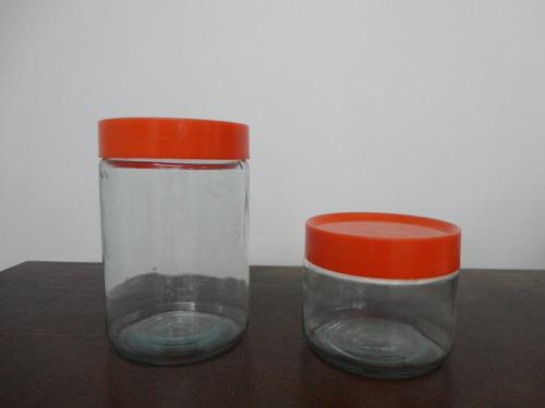Envases De Vidrio Con Tapa De Plástico