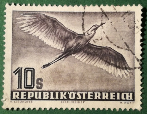 Estampilla De Austria. Serie: Aves, Correo Aéreo. .