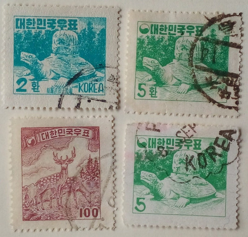 Estampillas De Corea Del Sur. Series Varias Años 50´s.