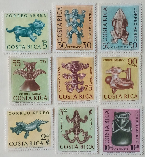 Estampillas De Costa Rica. Descubrimientos Arquelogicos 