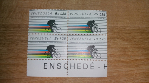 Estampillas Venezuela Ciclismo