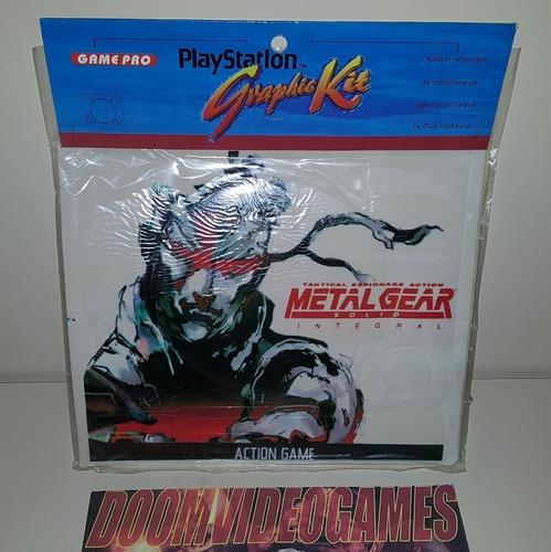 Etiqueta Metal Gear Solid Playstation 1