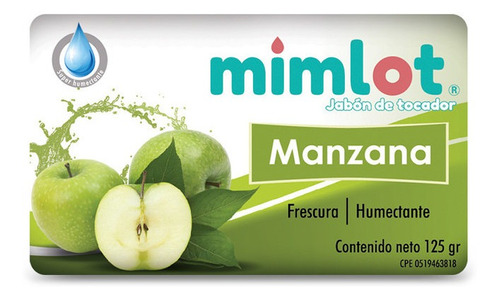 Jabon De Tocador Mimlot Manzana 125g X 72