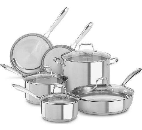 Juego De Ollas Kitchenaid Original 10 Piezas Tienda Física