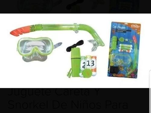 Set Playero De Careta Con Snorkel Ecology Para Niños