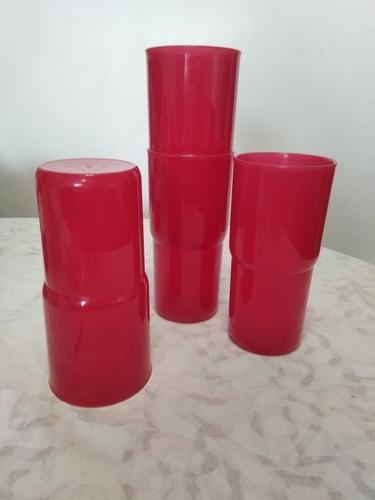 Vasos Plástico Altos Tupperware De 500ml Nuevos