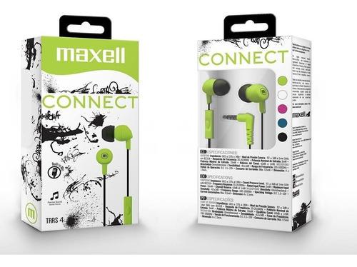 Audifono Maxell Con Microfono Connect In-345 Verde Nuevo