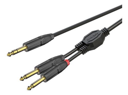 Cable Profesional De 1/4 Stereo A Dual 1/4 Mono Roxtone