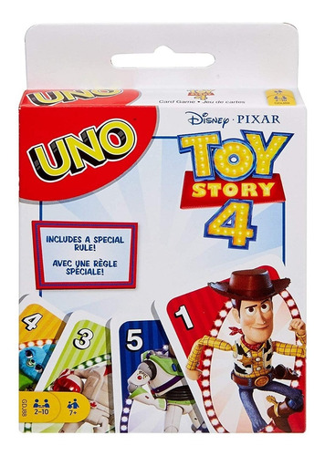 Cartas Uno. Toy Story 4